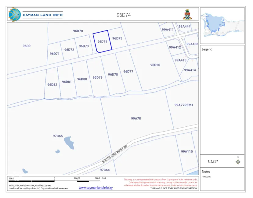 BRAC BLUFF LAND .40 ACRE