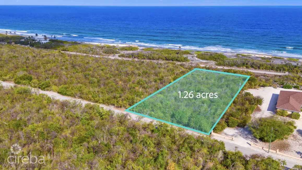 CAYMAN BRAC BLUFF 1.26 ACRES, 50-FT ELEVATED SEA VIEWS
