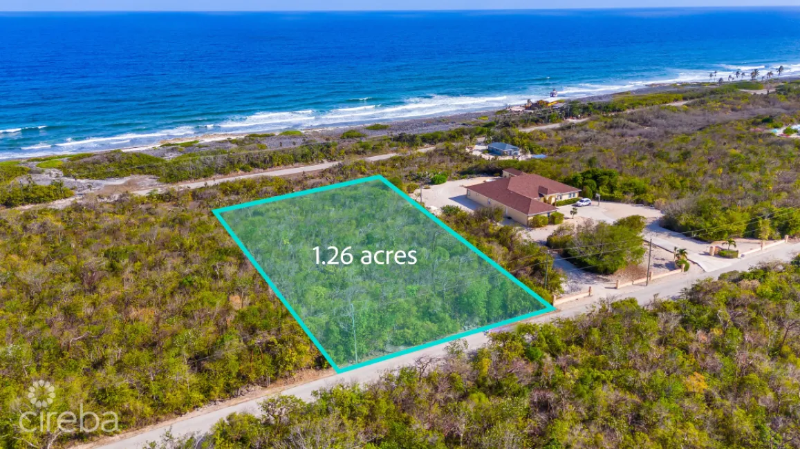 CAYMAN BRAC BLUFF 1.26 ACRES, 50-FT ELEVATED SEA VIEWS