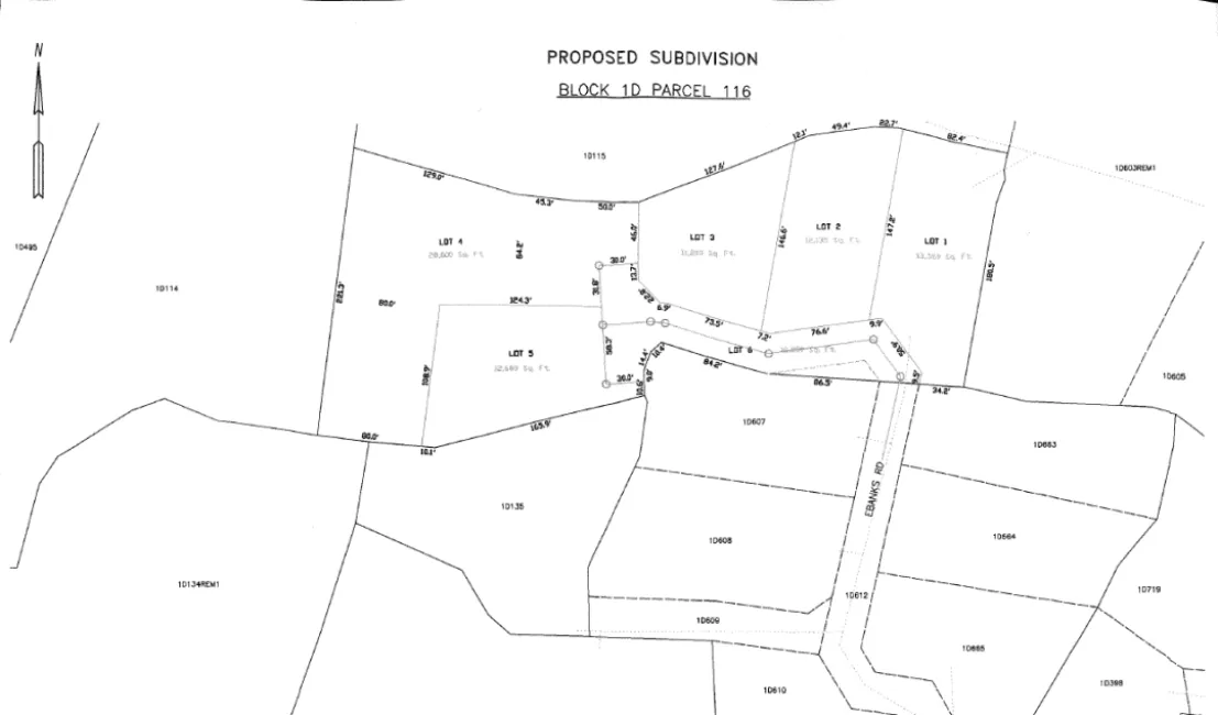 EBANKS ROAD SUBDIVISION - LOT 1