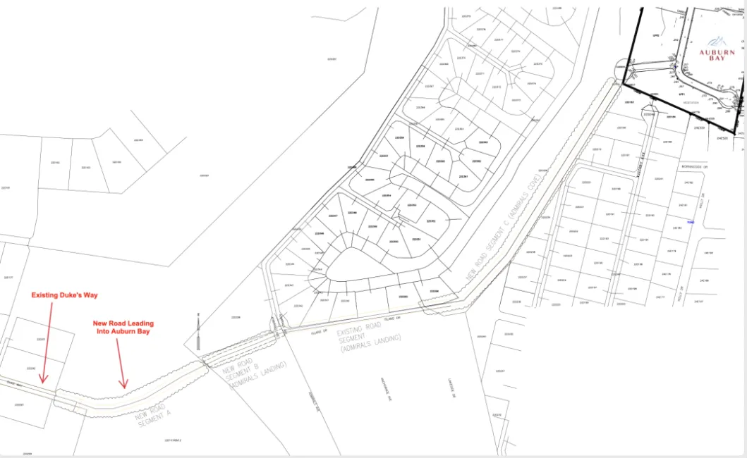 AUBURN BAY, LARGE CANAL FRONT LOT, READY TO BUILD