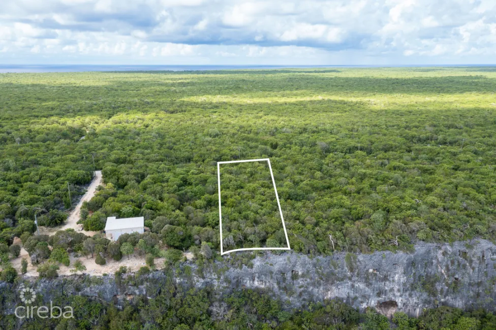 CAYMAN BRAC 1.05 ACRE PARCEL SOUTH SIDE EAST WITH OCEAN VIEW